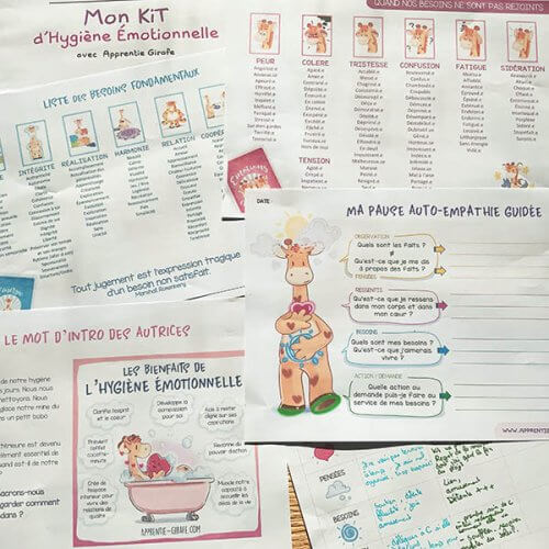 kit d’hygiène émotionnelle Apprentie Girafe