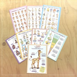 8 Cartes Girafes