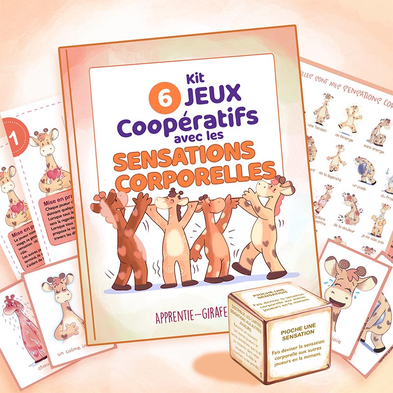 Kit de 6 jeux coopératifs sur les Sensations corporelles